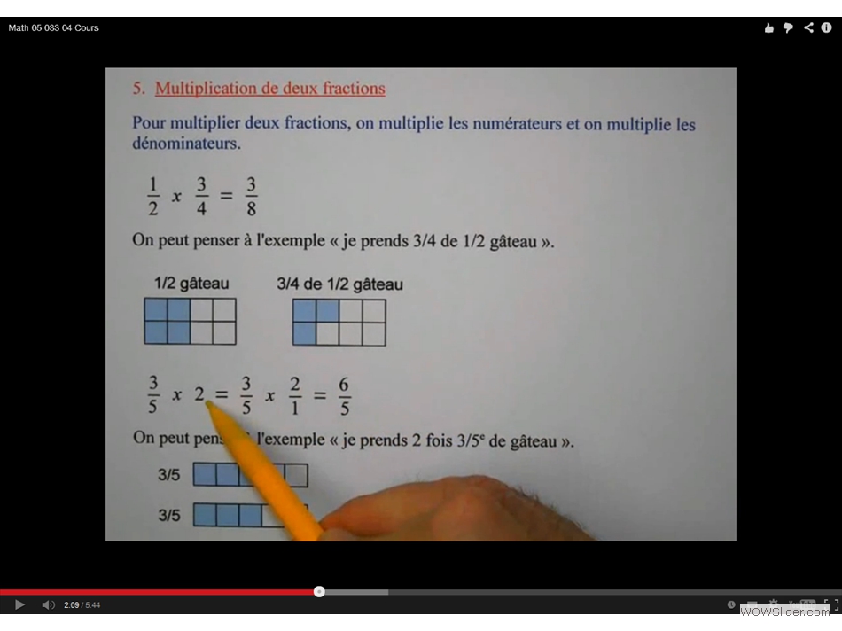 Les explications de mathématiques en vidéo.