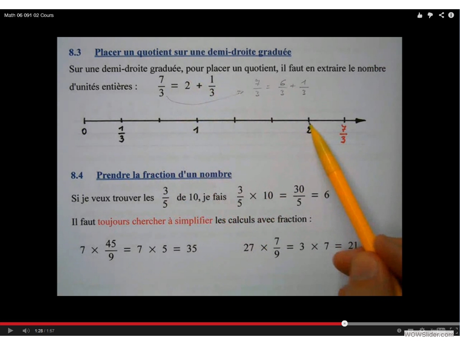 Les explications de mathématiques en vidéo.