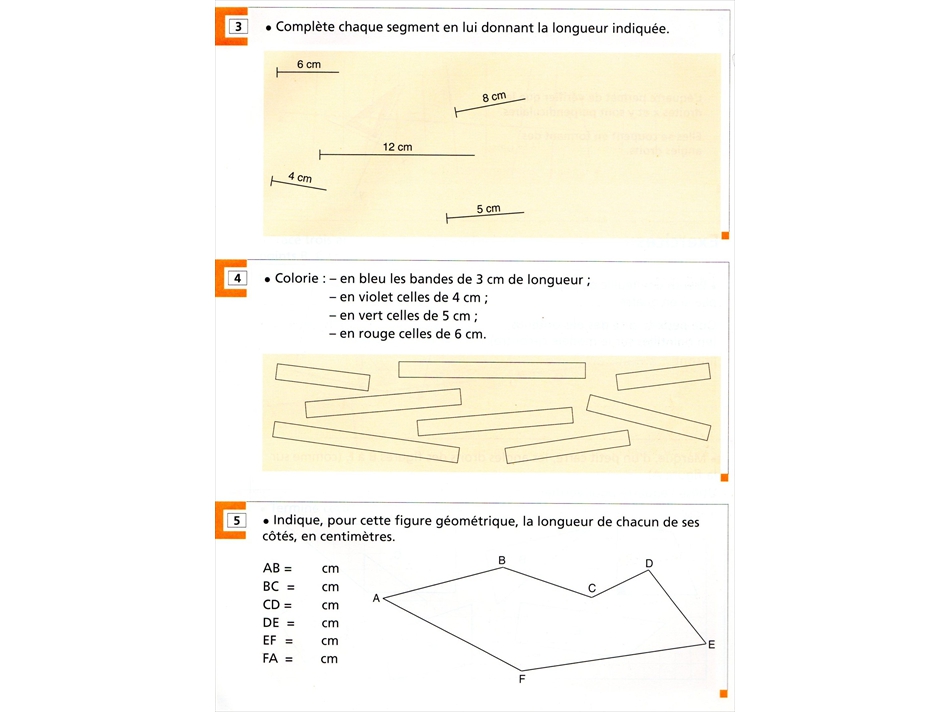 Cours de géométrie CE1